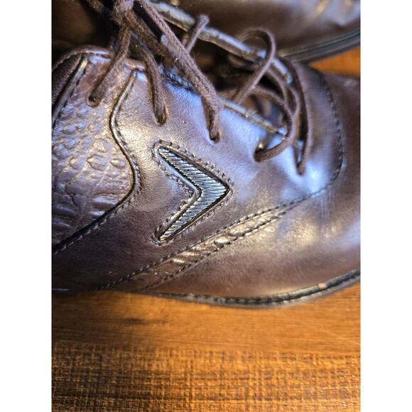 Callaway Brown Leather Golf Shoes Size 10.5 - Picture 4 of 7